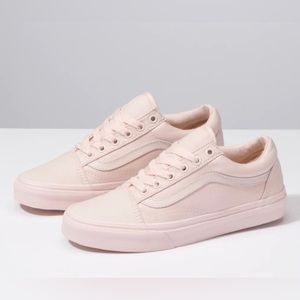 Vans Old Skool Mono Canvas Sneaker in Light Pink size 9